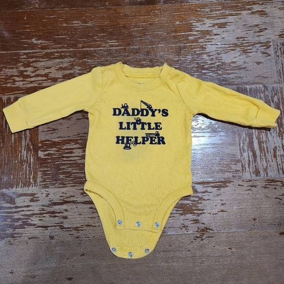 Carter's Daddys Little Helper 2pc Long Sleeve Bodysuit and Jogger Pants Size 6M. - Picture 3 of 6